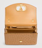 Valentino Garavani Vain shoulder bag ostrich leather - British product