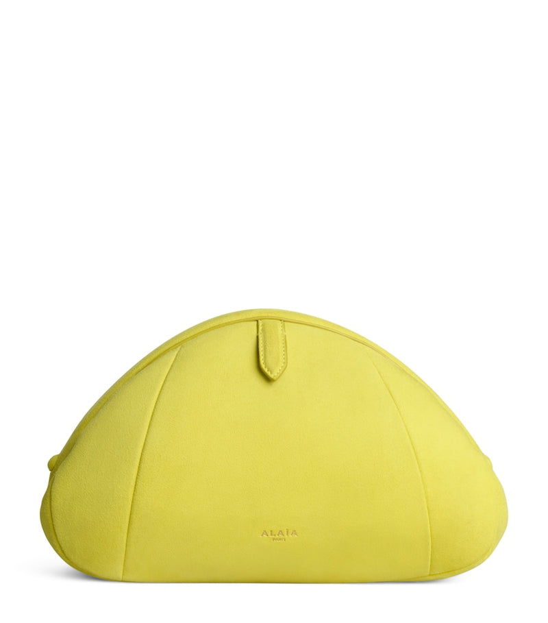 Alaïa small suede purse clutch bag, imported from the UK