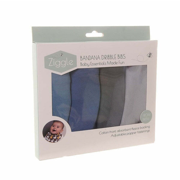 Ziggle bandana bib Atlantic design 4-pack (British brand)