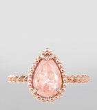 Boucheron Serpent Bohème ring in rose gold with pink quartz - British product