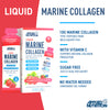 Applied Nutrition liquid marine collagen gels strawberry raspberry 10 pack, imported from the UK