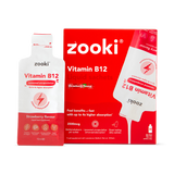 Holland & Barrett Zooki Liposomal Vitamin B12 2500mcg Strawberry Liquid Supplement 30 Sachets- Buy online at McGrocer