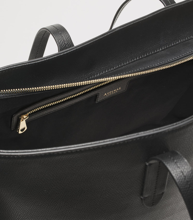 Aspinal of London Leather East West Tote Bag - British product