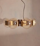 Soho Home Allis chandelier bubbled glass brass - British product