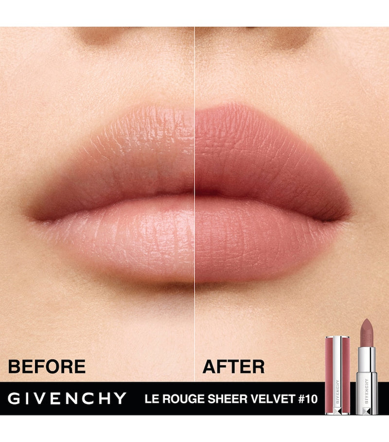 Givenchy Le Rouge Sheer Velvet refillable matte lipstick - British product