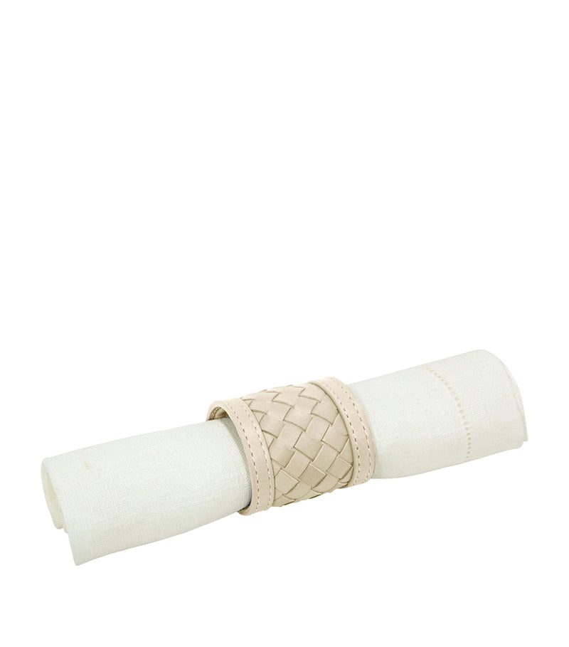 Riviere Nino leather napkin ring calfskin (British brand)