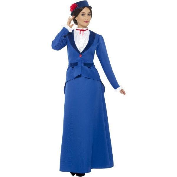 Smiffys blue Victorian Nanny costume (British brand)