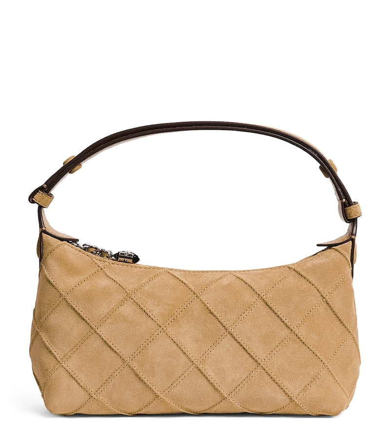 Tory Burch Mini Suede Fleming top handle bag, UK version