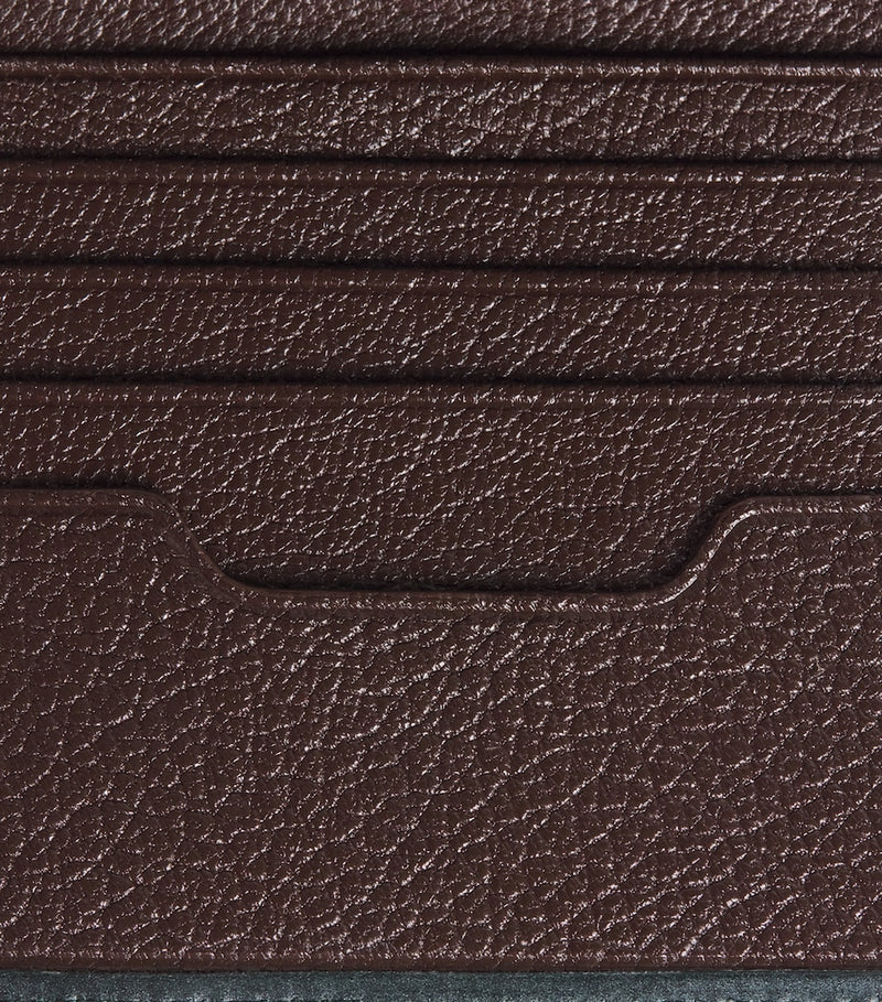 Swaine leather compact bifold wallet - British product