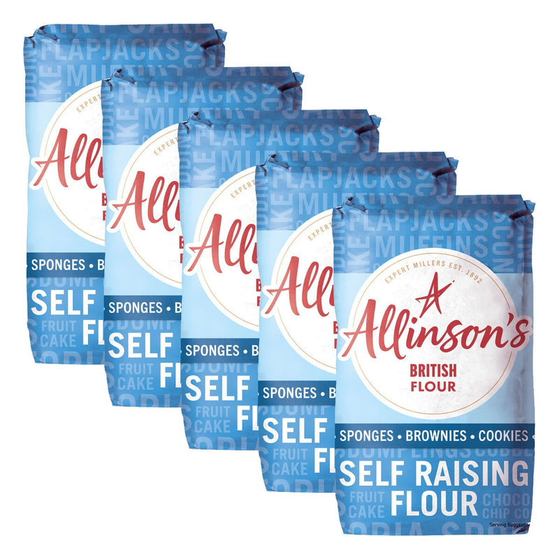 Allinson's self raising flour 5 x 1kg, imported from the UK