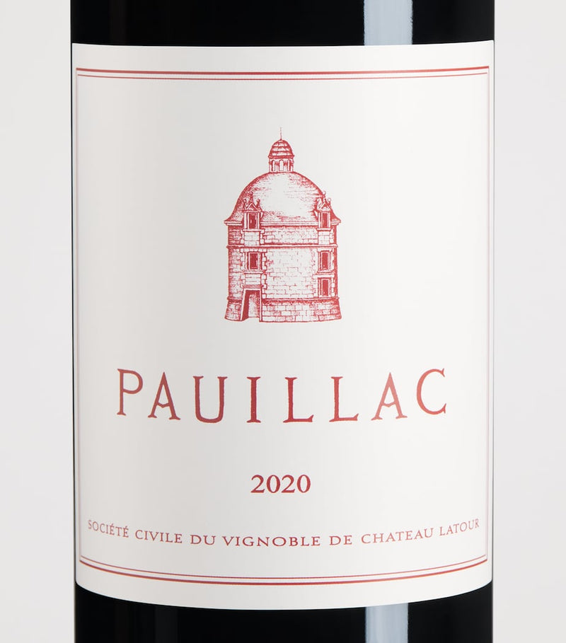 Château Latour Pauillac de Latour 2020 red wine 75cl - British product