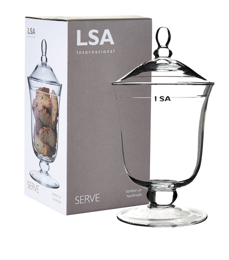 LSA International Glass Bonbon Jar, UK version
