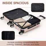 Livingandhome hard shell travel set 20 and 14 inches UK version