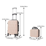 Livingandhome hard shell travel set 20 and 14 inches UK version