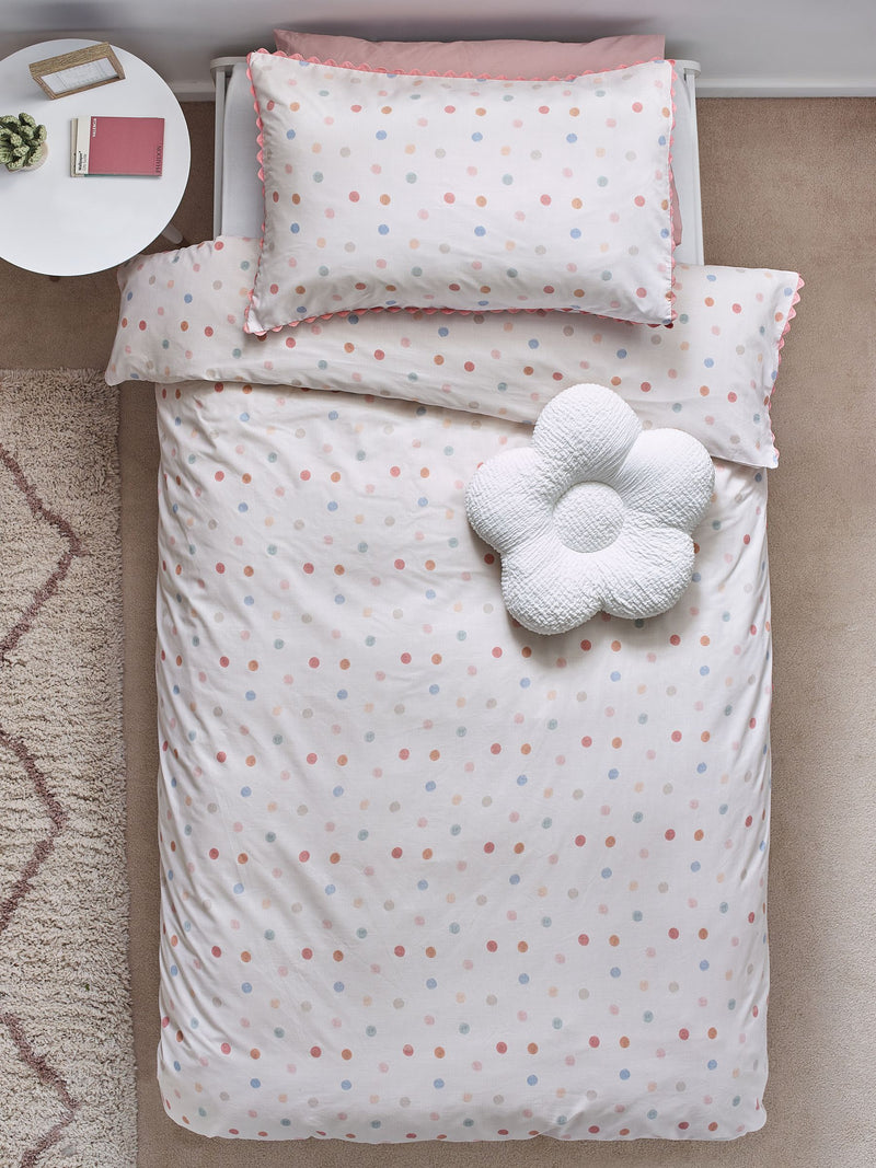 Sage green gingham reversible duvet cover and pillowcase set, imported from the UK