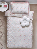 Sage green gingham reversible duvet cover and pillowcase set, imported from the UK