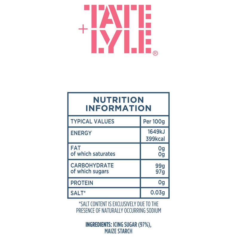 Tate & Lyle Fairtrade Icing Sugar 3kg (British brand)