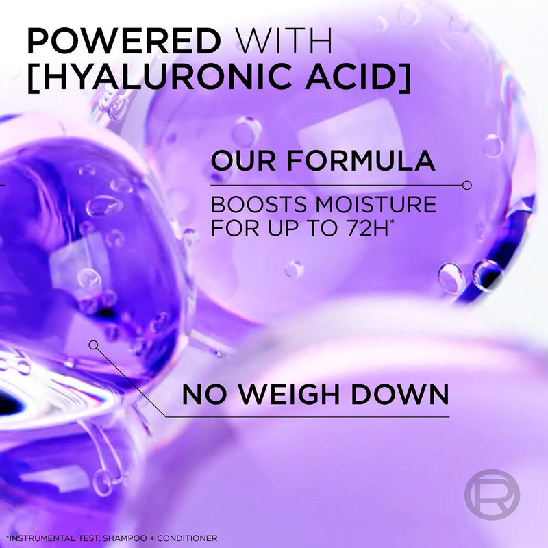 L'Oreal Paris Hydra Hyaluronic Shampoo 2 x 1L, UK version