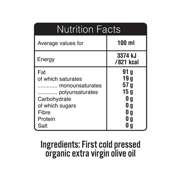 Terra Delyssa organic extra virgin olive oil 2 x 1L, imported from the UK