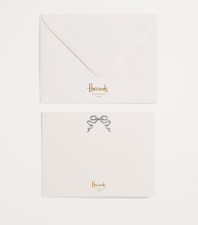 Blue Bow Cards with Envelopes (Pack of 10)