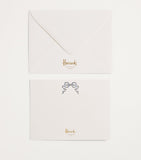 Harrods blue bow cards pack of 10, UK version