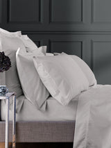Next Bedeck Of Belfast Silver 1000 Thread Count Cotton Sateen Housewife Pillowcase- Buy online at McGrocer