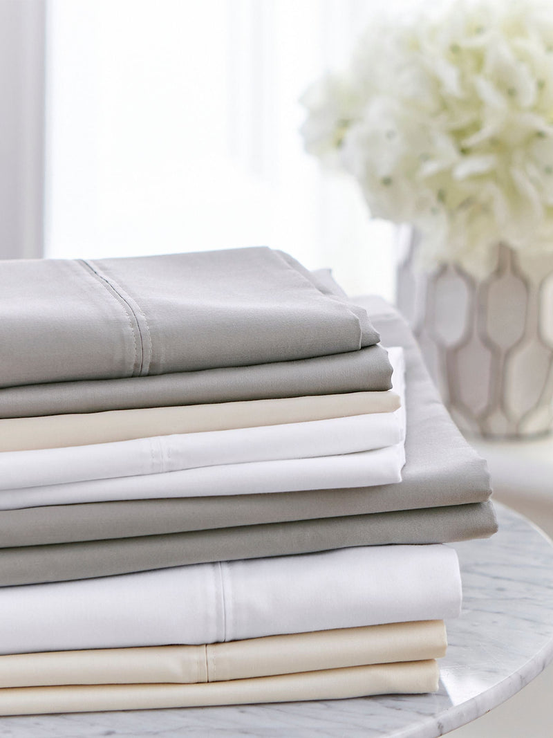 Bedeck 1000 thread count cotton sateen pillowcase, imported from the UK