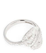 Harrods Anita Ko White Gold and Diamond Leaf Ring- Buy online at McGrocer