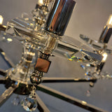 Impex Boston crystal and nickel chandelier 70cm, UK version