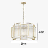 Impex gold 5-light chandelier 56cm (British brand)