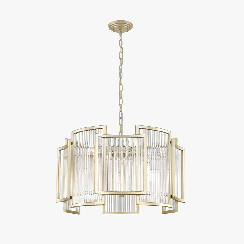 Impex gold 5-light chandelier 56cm (British brand)