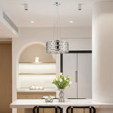Impex Miami 5-light pendant chrome crystal 37cm - British product