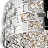 Impex Miami 5-light pendant chrome crystal 37cm - British product