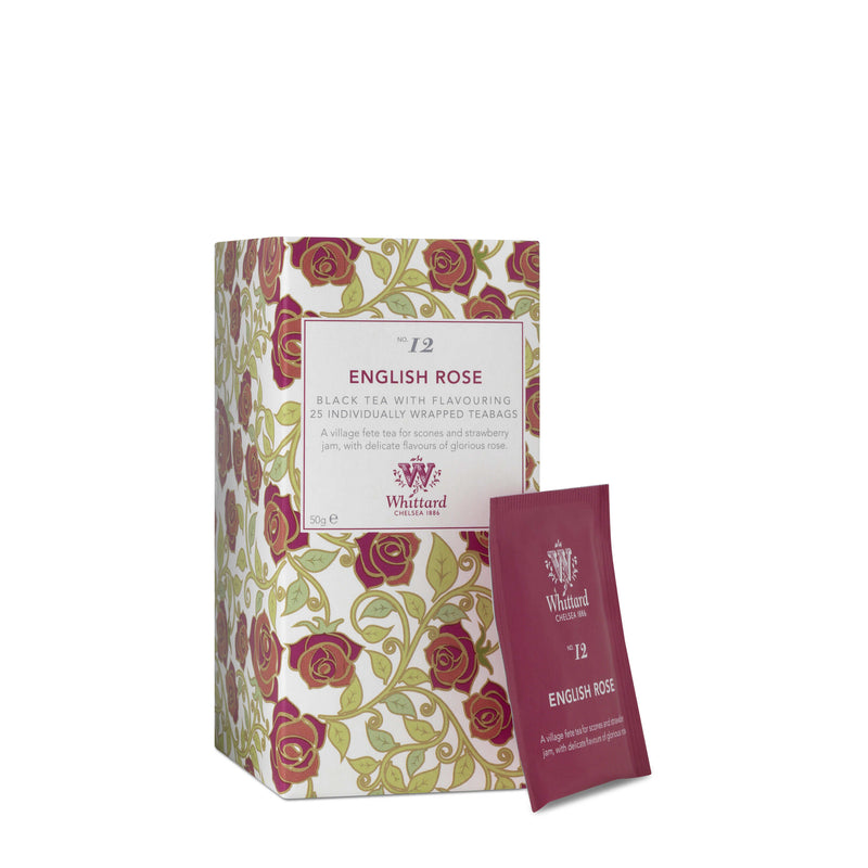 Tea Discoveries English Rose black tea 25 teabags 50g (British brand)