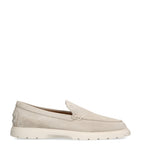 Premium Suede Loafers with Rubber Sole, Made in Italy