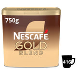Nescafé Gold Blend instant coffee granules 6 x 750g tins (British brand)