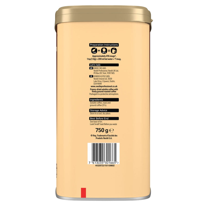 Nescafé Gold Blend instant coffee granules 750g, imported from the UK