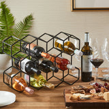 Evergreen iron wine rack 11 bottle honeycomb (British brand)