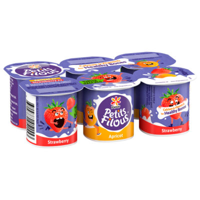 Petits Filous Strawberry and Apricot Fromage Frais 6 x 47g (282g)