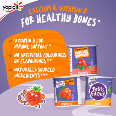 Petits Filous Strawberry and Apricot Fromage Frais 6 x 47g (282g)