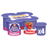 Petits Filous Big Pots Strawberry and Raspberry Fromage Frais 4 x 85g (340g)