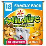 Wildlife Kids jordbær- og ferskenyoghurtbeger 18 x 45 g