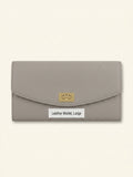 Mulberry Darley classic grain leather wallet Marina Blue, imported from the UK