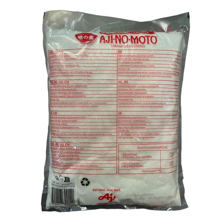 Ajinomoto MSG seasoning 1kg, imported from the UK