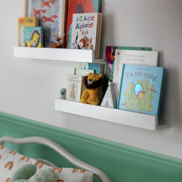 Habitat kids bookshelves set of 2 white - British product