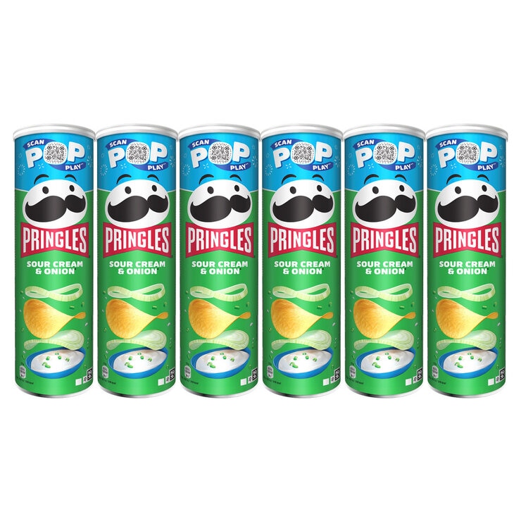Pringles Sour Cream Onion 6 x 185g