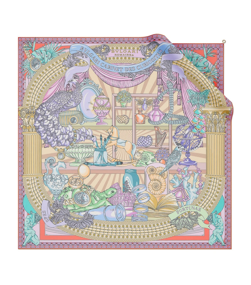 Bvlgari Curiosity silk scarf 90cm - British product