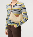 LOEWE medium raffia swing shoulder bag, UK version