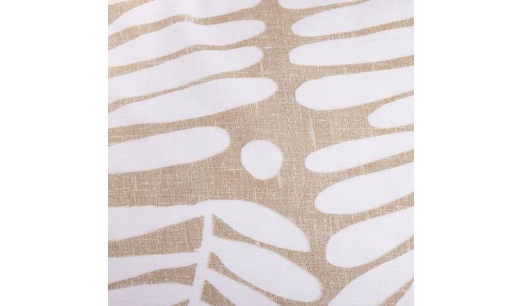 Habitat cotton bedding set single duvet cover brown foliage (British brand)