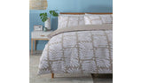 Argos Habitat Cotton Paper Cut Leaf Brown Bedding Set - Single- Buy online at McGrocer
